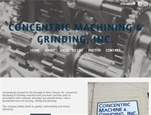 Tablet Screenshot of concentricmachine.net